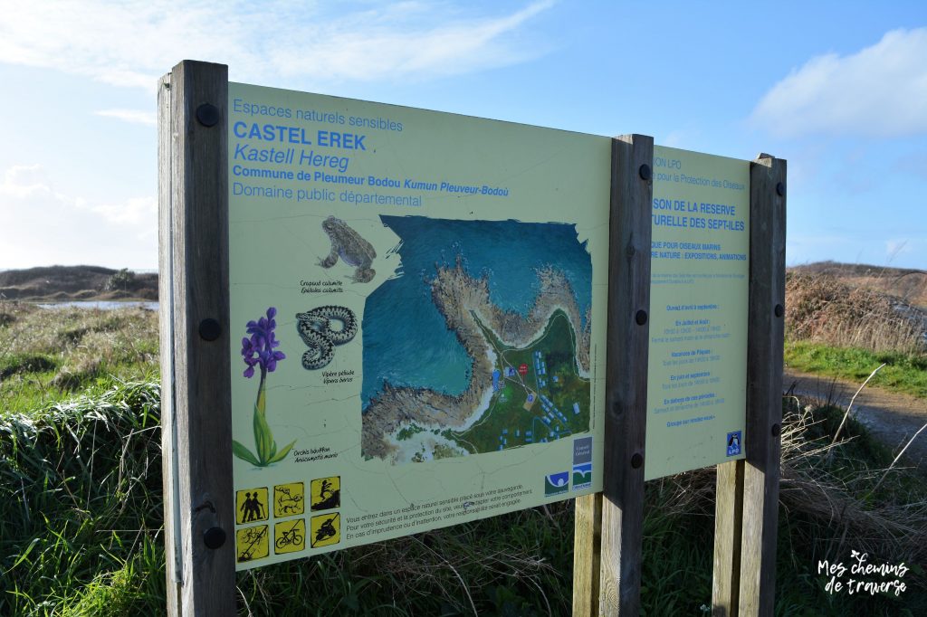 Castel Erek, site du conservatoire du littoral